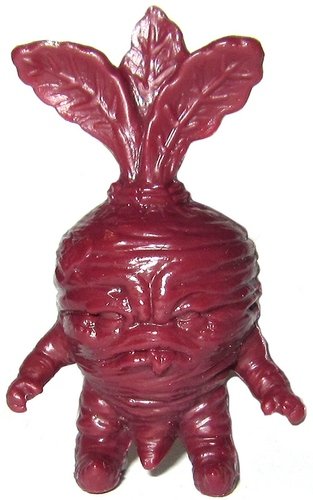 Baby Deadbeet - Plum figure by Scott Tolleson, produced by October Toys. Front view.