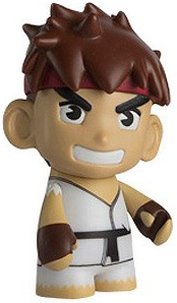 RYU figure by Capcom, produced by Kidrobot X Capcom. Front view.