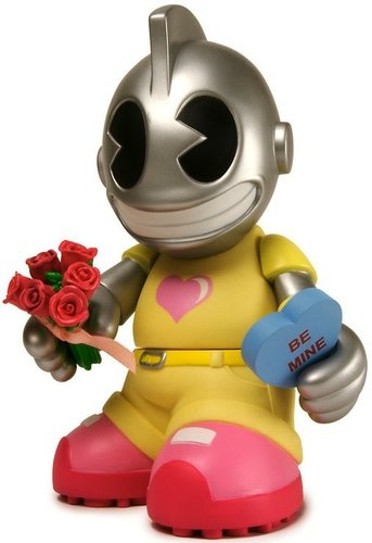 Kidrobot Mascot 11 - Love figure by Kidrobot, produced by Kidrobot. Front view.