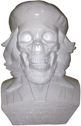 Dead Che Bust figure by Frank Kozik, produced by Ultraviolence. Front view.