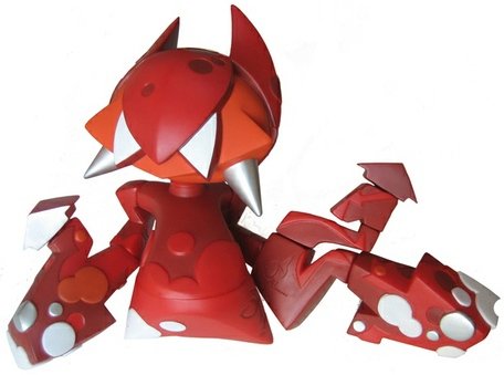 Orus - Red figure by Mist, produced by Bonustoyz. Front view.