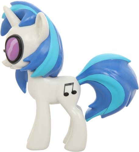 My Little Pony DJ Pon-3 figure, produced by Funko. Front view.