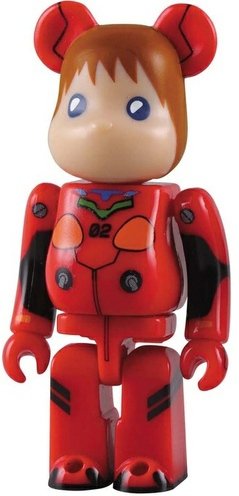 Asuka Langley Soryu - Secret SF Be@rbrick Series 13 figure by Neon Genesis Evangelion, produced by Medicom Toy. Front view.