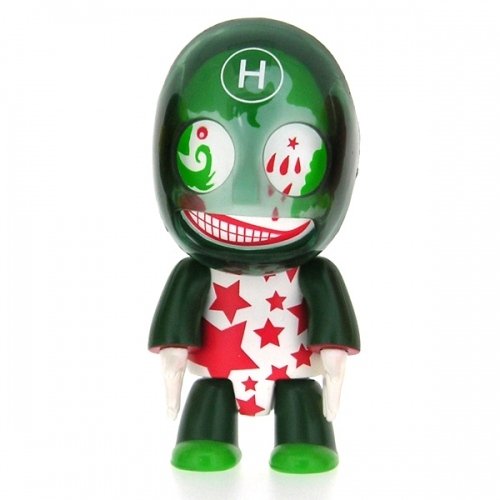 Onion Qee figure by Jaime Hayon, produced by Toy2R. Front view.