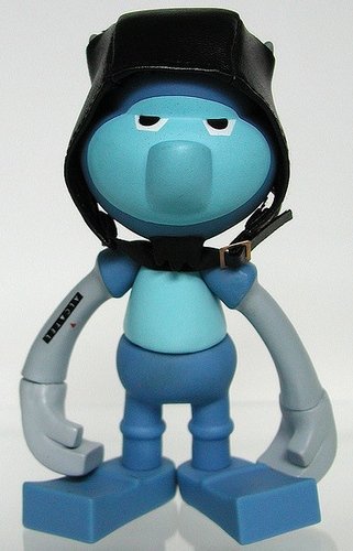Its time Alcatel cell phone holder figure. Front view.
