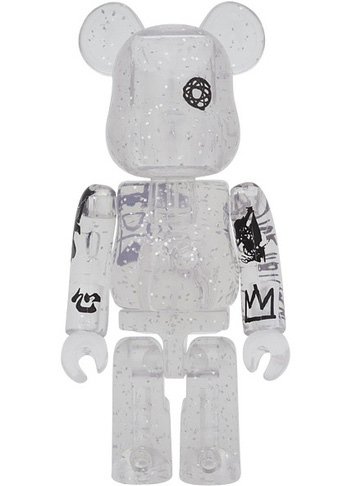 UNKLE Be@rbrick 100% (Clear Ver.) figure by Unkle, produced by Medicom Toy. Front view.