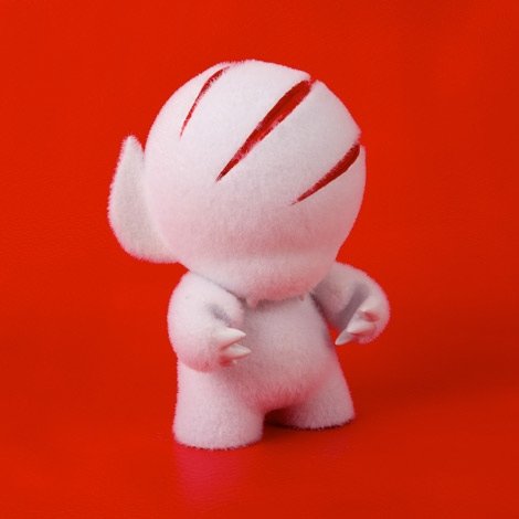 Wolferized MUNNY figure by Nevercrew. Front view.