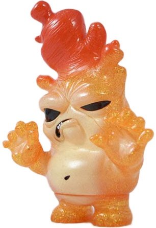 Stinky Ginger - Golden Spicy figure by Chris Ryniak, produced by Tomenosuke + Circus Posterus. Front view.