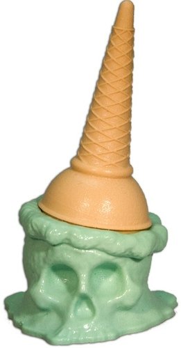 Ice Scream Man - Malevolent Minstachio figure by Brutherford, produced by Brutherford Industries. Front view.