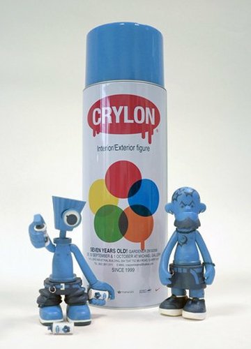 NY Fat Crylon & Tattoo Blue Set figure by Michael Lau, produced by Crazysmiles. Front view.
