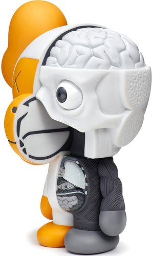 Dissected Milo - Mono figure by Kaws X Bape, produced by Medicom Toy. Front view.