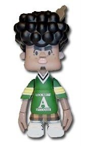 Square - Hasquarem figure by Michael Lau, produced by Crazysmiles. Front view.