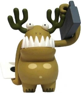 Up Rock figure by Kevin Lyons, produced by Sony Time Capsule. Front view.