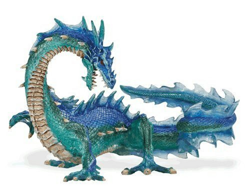 Sea Dragon figure, produced by Safari Ltd.. Front view.