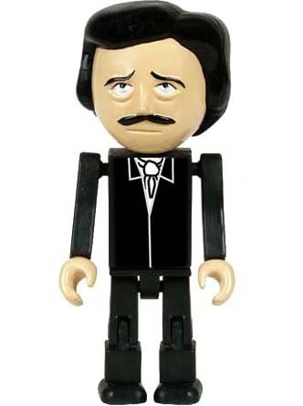 Lil Edgar Allan Poe figure, produced by Accoutrements. Front view.