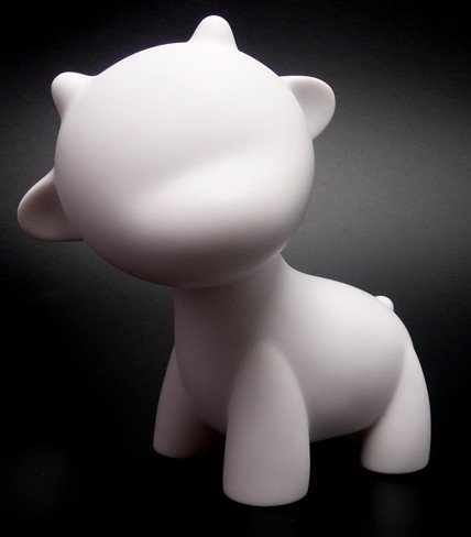 Mini Raffy figure, produced by Kidrobot. Front view.