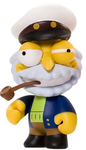 Sea Captain McCallister figure by Matt Groening, produced by Kidrobot. Front view.