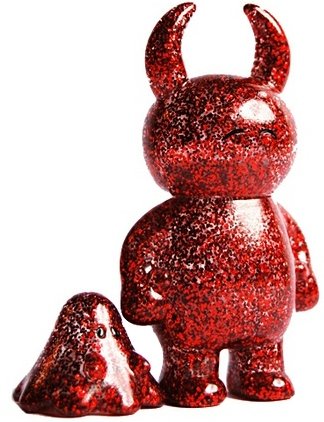 Uamou & Boo - Happy (Red Lamé) figure by Ayako Takagi. Front view.