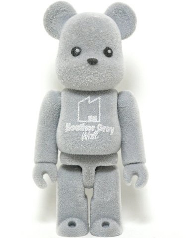 Heather Grey Wall/CashCA - Secret Be@rbrick Series 23 figure, produced by Medicom Toy. Front view.