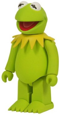 Kermit the Frog figure by Jim Henson, produced by Medicom Toy. Front view.