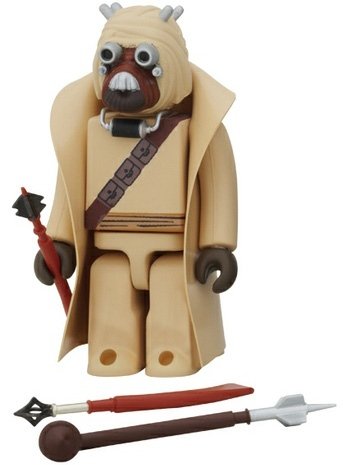 Tusken Raider figure by Lucasfilm Ltd., produced by Medicom Toy. Front view.