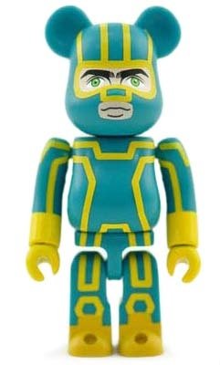 Kick-Ass 2 - Secret Hero Be@rbrick Series 26 figure, produced by Medicom Toy. Front view.