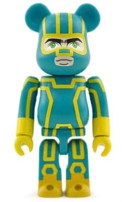 Kick-Ass 2 - Secret Hero Be@rbrick Series 26 figure, produced by Medicom Toy. Front view.