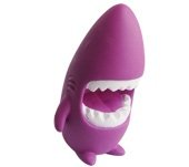 sharky (BEWARE OF SHARKY) figure, produced by Toyqube. Front view.