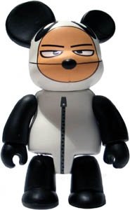 Panda #1 Zipper figure, produced by Toy2R. Front view.