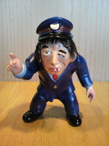 Zombie Train Conductor (Death Kappa)  figure, produced by Siccaluna Koubou. Front view.
