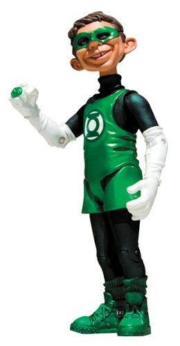 Alfred as Green Lantern  figure, produced by Dc Direct. Front view.