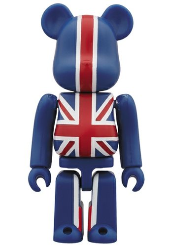 Union Jack Be@rbrick 100% figure, produced by Medicom Toy. Front view.