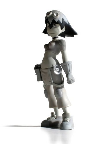 Molly Classico figure by Savin Yeatman-Eiffel, produced by Muttpop. Front view.