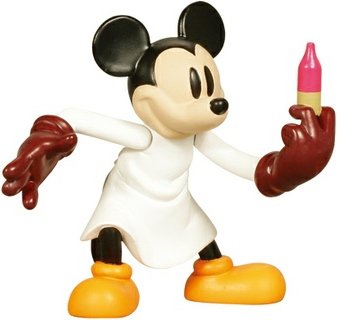 Mickey Mouse - The Worm Turns figure by Disney, produced by Medicom Toy. Front view.