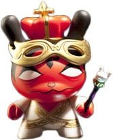 King Dunny figure by Andrew Bell, produced by Kidrobot. Front view.