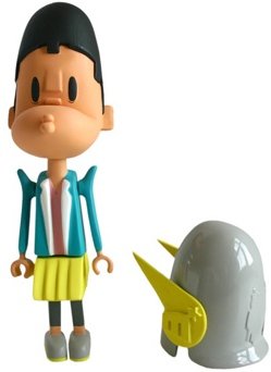 MikuStars PUP - Grey Helmet figure by Alan Ng, produced by G999. Front view.