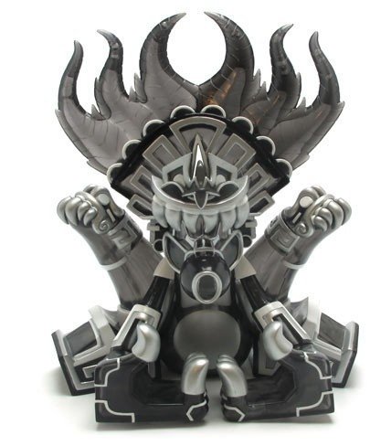 Ozomahtli  - Shadow Edition figure by Jesse Hernandez, produced by Bic Plastics. Front view.