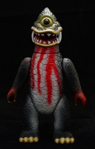 Death Trip Zagoran - Anarchy version figure by Frank Kozik, produced by Gargamel. Front view.