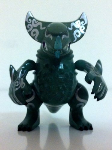 Gomora - dark green version figure by Touma, produced by Bandai. Front view.