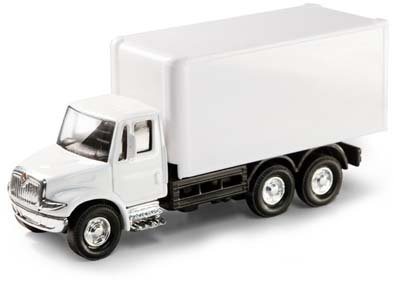 DIY Box Truck 5 figure, produced by Tyotoys. Front view.