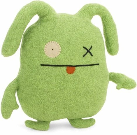 Ox - Classic, Green figure by David Horvath X Sun-Min Kim, produced by Pretty Ugly Llc.. Front view.