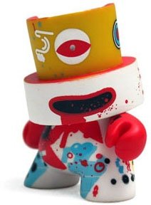 (Untitled) figure by Doma, produced by Kidrobot. Front view.