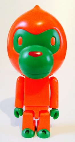 Baby Milo Chimpman figure by Bape, produced by Medicom Toy. Front view.