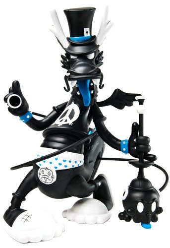 Dweezil figure by Kronk, produced by Kidrobot. Front view.