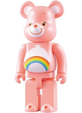 Care Bears - Cheer Bear Be@rbrick 400% figure, produced by Medicom Toy. Front view.