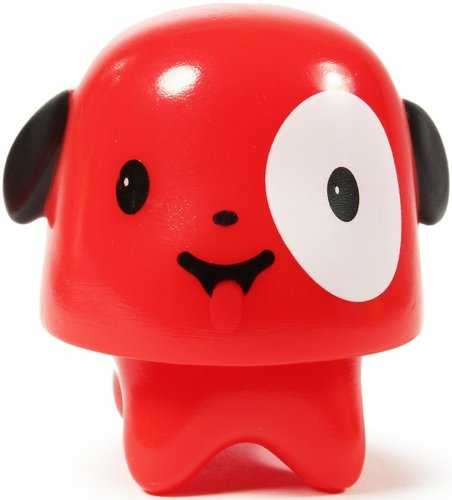 Happy Gumdrop - Red  figure by 64 Colors, produced by Squibbles Ink & Rotofugi. Front view.