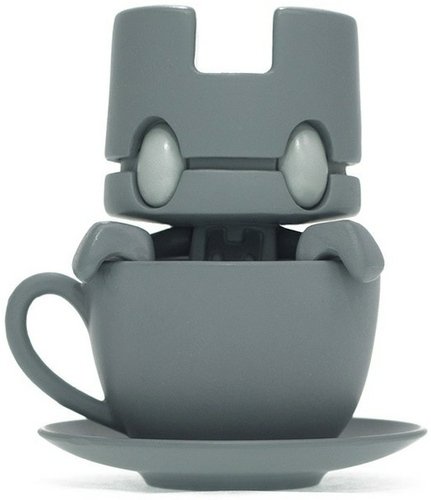 Mini Tea - Mono Earl figure by Matt Jones (Lunartik), produced by Lunartik Ltd. Front view.