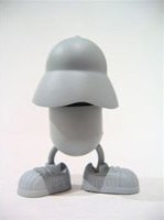 B-Boy figure by Jeremy Madl (Mad), produced by Kaching Brands. Front view.