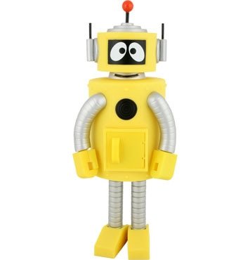 Plex figure by Yo Gabba Gabba!, produced by Kidrobot. Front view.