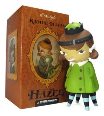 Two Faced Hazel - Euro figure by Kathie Olivas, produced by Mindstyle. Front view.